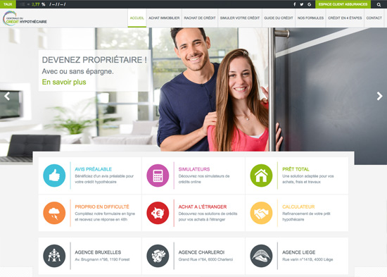 Création du site Internet Centrale du Crédit Hypothécaire