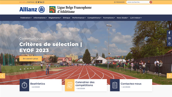 Ligue Belge Francophone d'Athlétisme  L.B.F.A.
