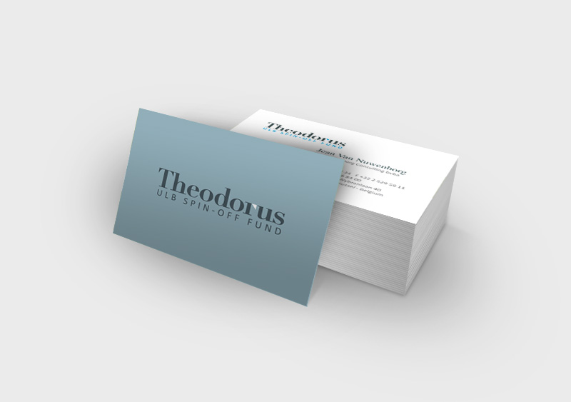 Création de la carte de visite pour la société Theodorus